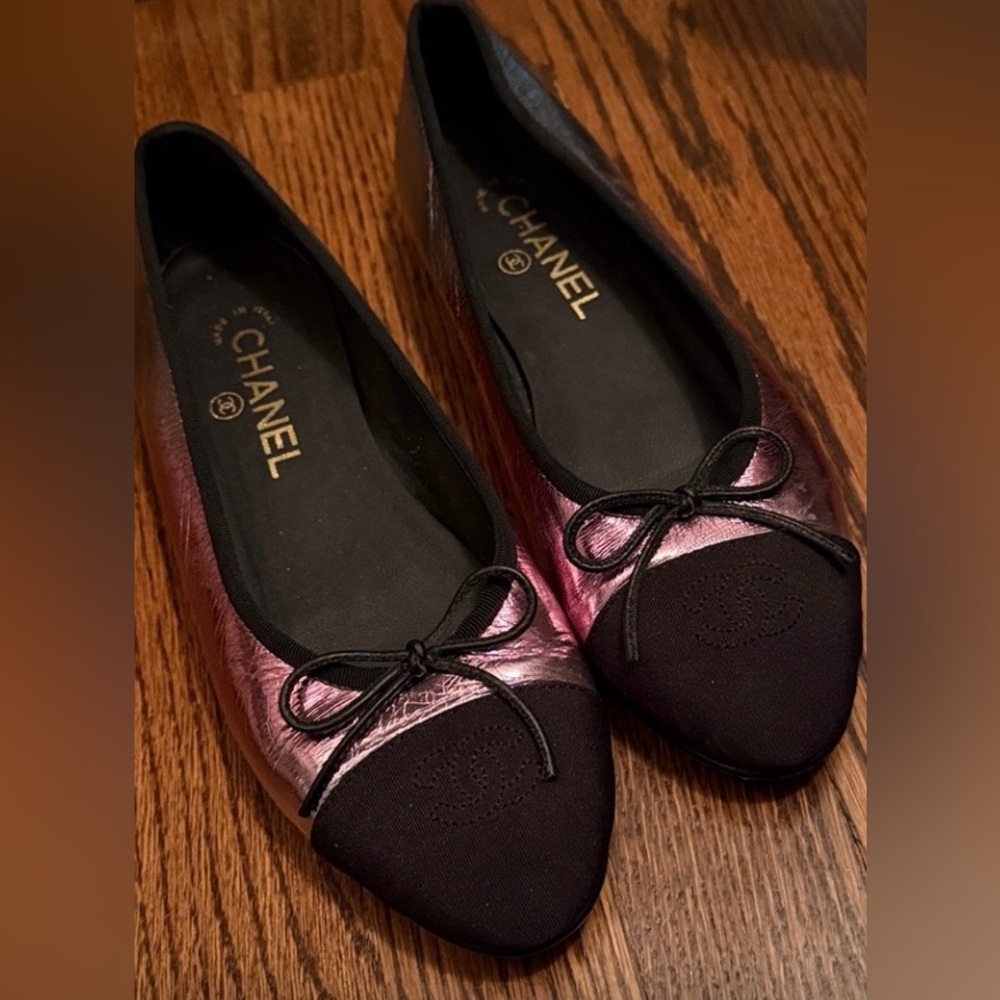 CHANEL Metier d’arts multi color rainbow ballet flats 100% authentic